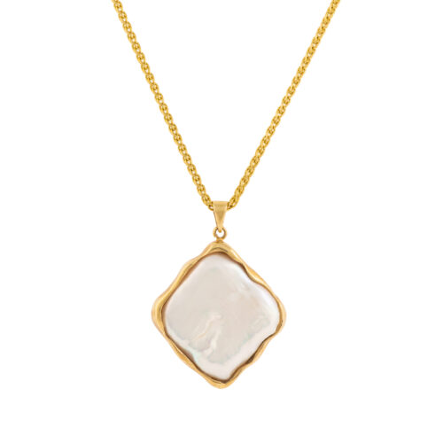 M28 . C14 GOLD HANDMADE . PEARL RAW