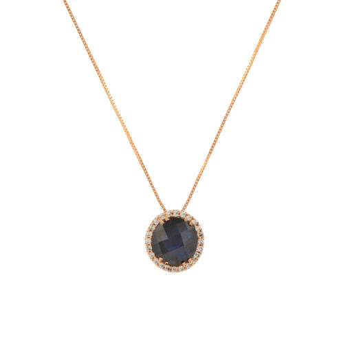 M13 . Κ14 ΧΡΥΣΟ . ΣΤΡΟΓΓΥΛΟ BLUE-BLACK & ΛΕΥΚΑ ΖΙΡΓΚΟΝ