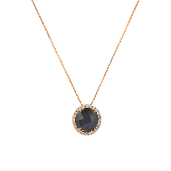 M13 . Κ14 ΧΡΥΣΟ . ΣΤΡΟΓΓΥΛΟ BLUE-BLACK & ΛΕΥΚΑ ΖΙΡΓΚΟΝ