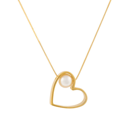 M20 . Κ14 GOLD HEART . PEARL