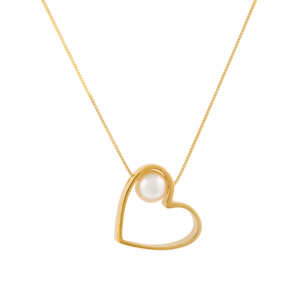 M20 . Κ14 GOLD HEART . PEARL