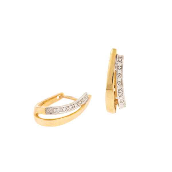 SK13 . C14 GOLD RINGS . WHITE ZIRCONS