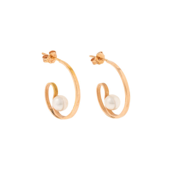SK20 . C14 PINK GOLD RINGS . PEARLS