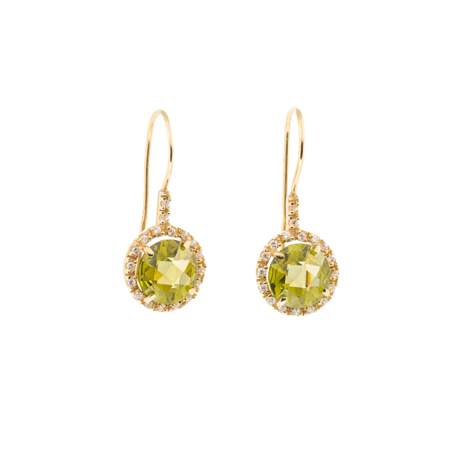 SK36 . Κ14 ΧΡΥΣΟ ΚΡΕΜΑΣΤΟ . ΛΕΥΚΑ ΚΑΙ ΛΑΔΙ ΖΙΡΓΚΟΝ - Μάρτη