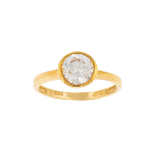 D24 . C14 GOLD . WHITE ZIRCON