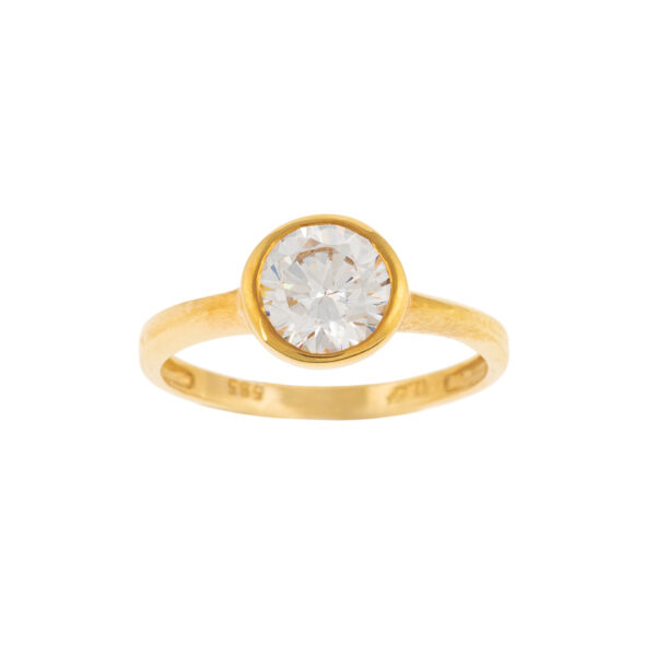 D24 . C14 GOLD . WHITE ZIRCON